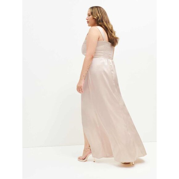 REFORMATION Women's Isolene Satin Grand Cru Sleeveless Maxi Dress ES Size 10 - Picture 2 of 9